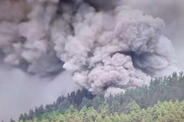 El volcán de La Palma tiene al menos cinco bocas/TA.